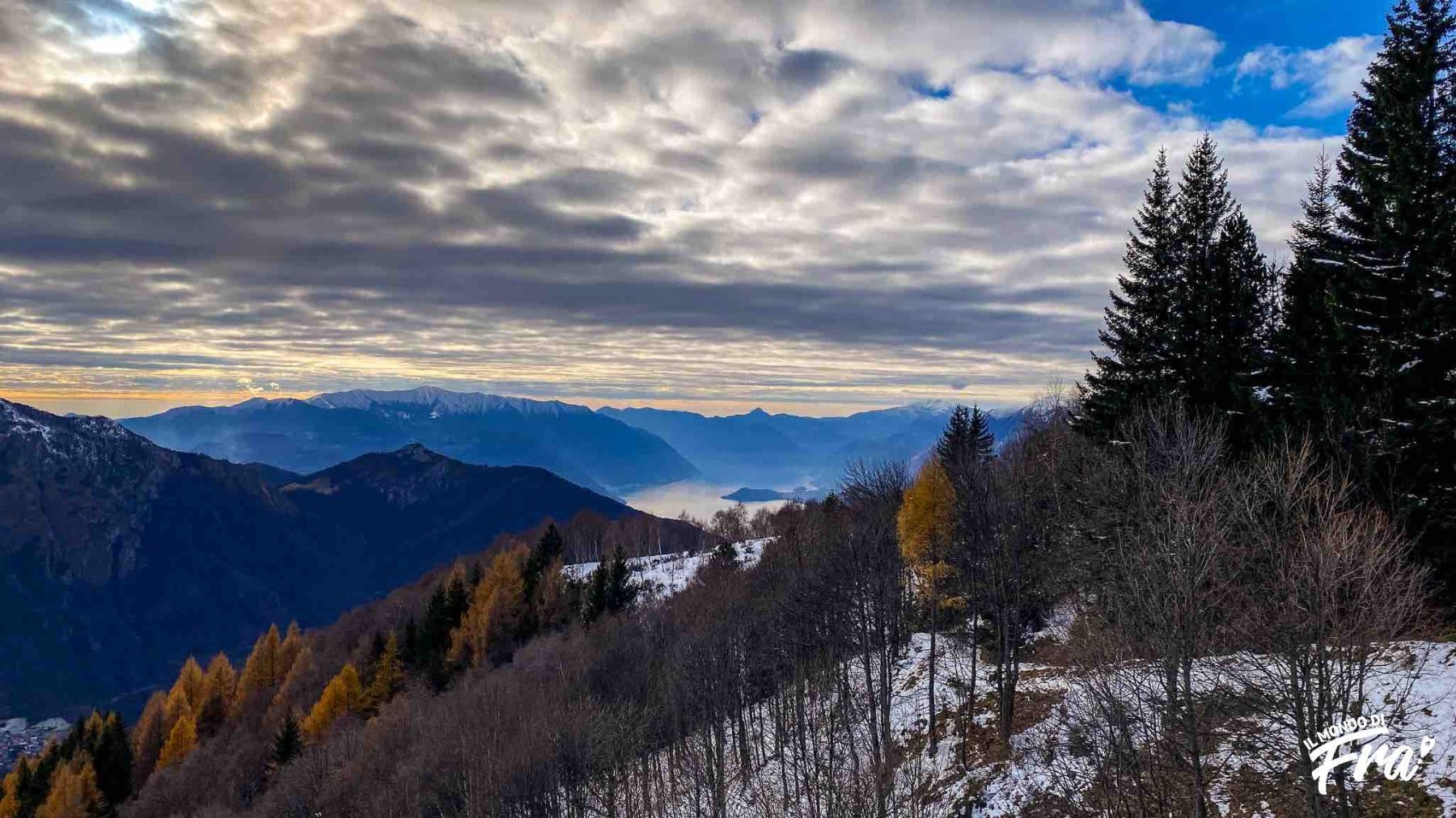 la prima neve autunnale a giumello