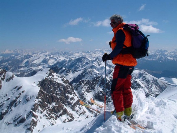 Flavio at the summit of Pizzo dei Tre Signori