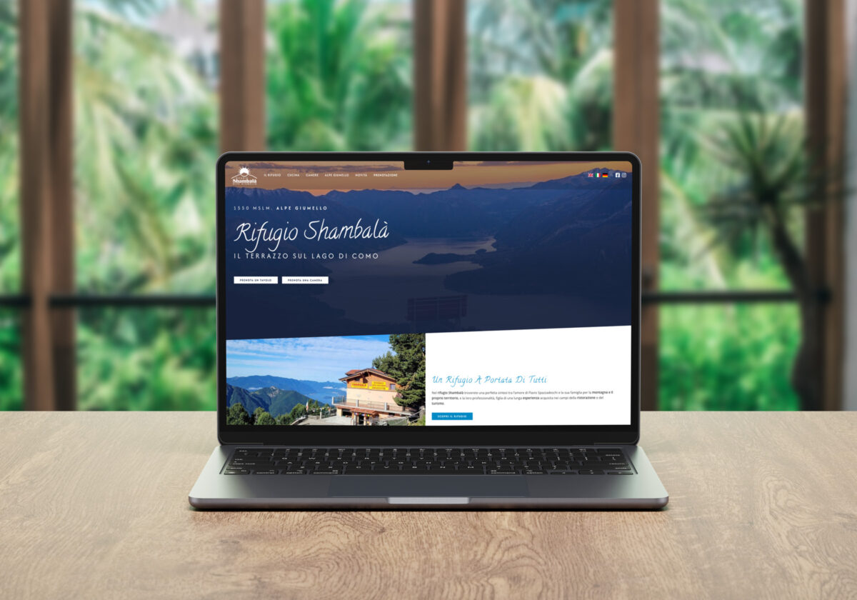 il nuovo sito del rifugio shambalà, moderno e responsive