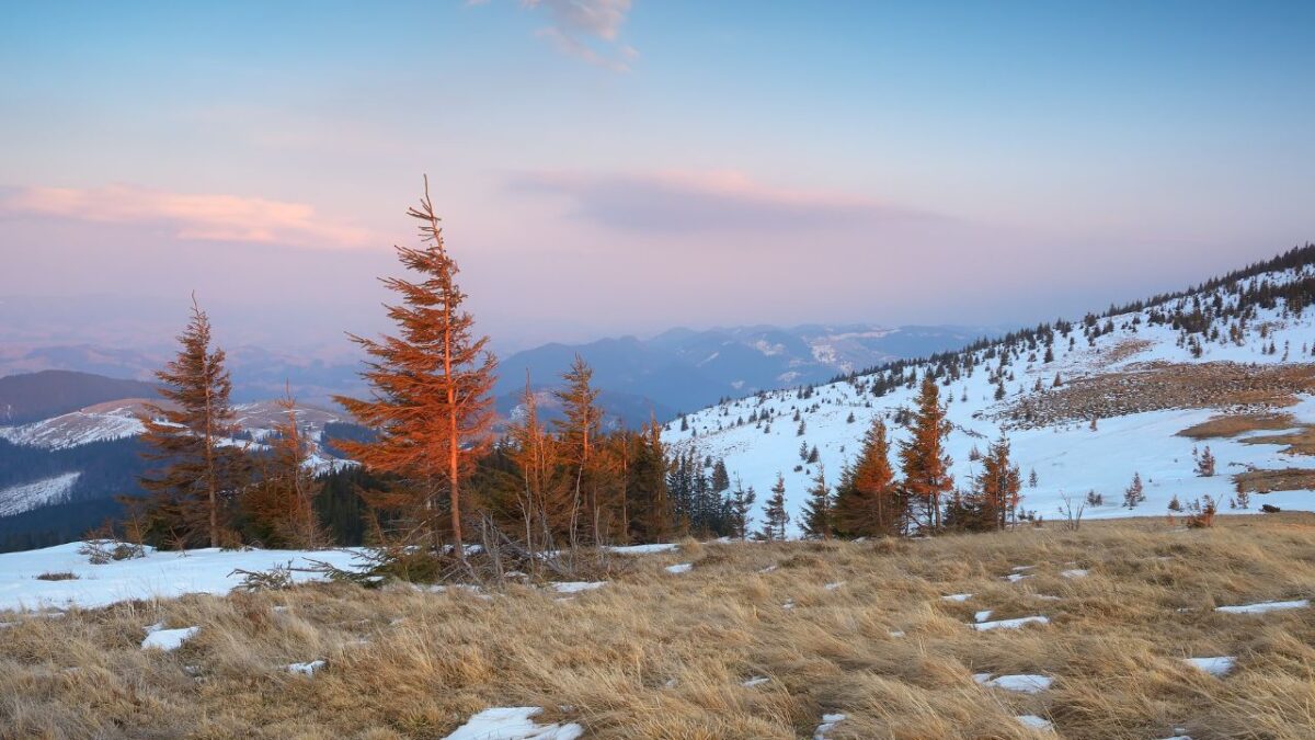 la neve si scioglie all'alpe giumello